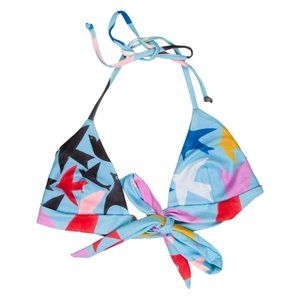 Mara Hoffman Sky Blue Bird Bikini Top - S,  NWT